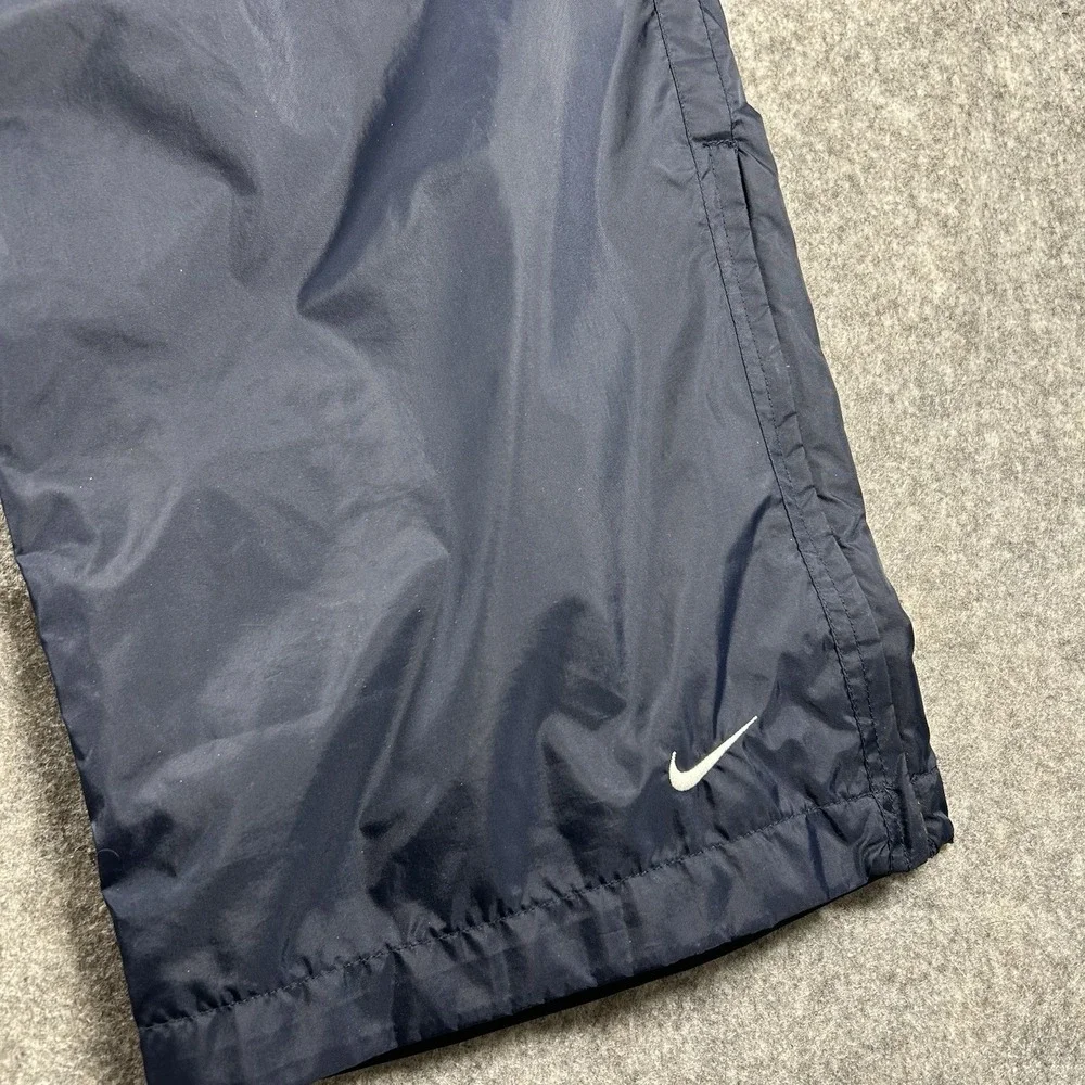 Nike Track Pants Mens XL VTG 90s Y2K Blue Embroidery Ankle Zip Activewear